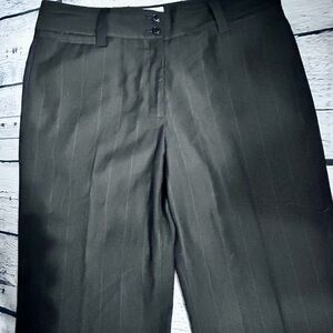 Elegant Black Pinstripe Women's Pantsuit